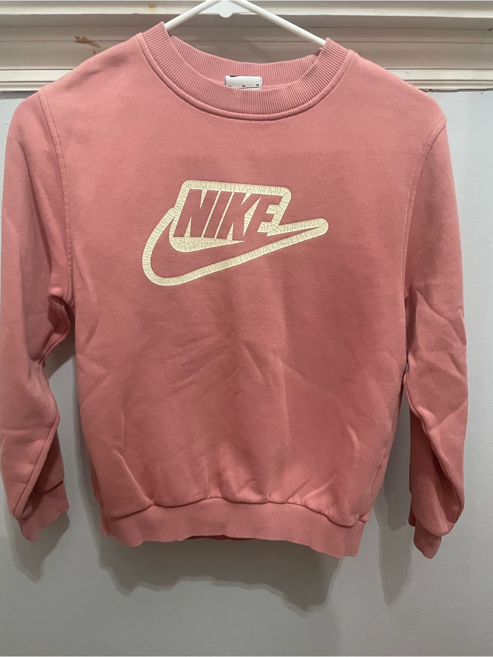 Nike Girl’s Pink Logo Crewneck Sweatshirt